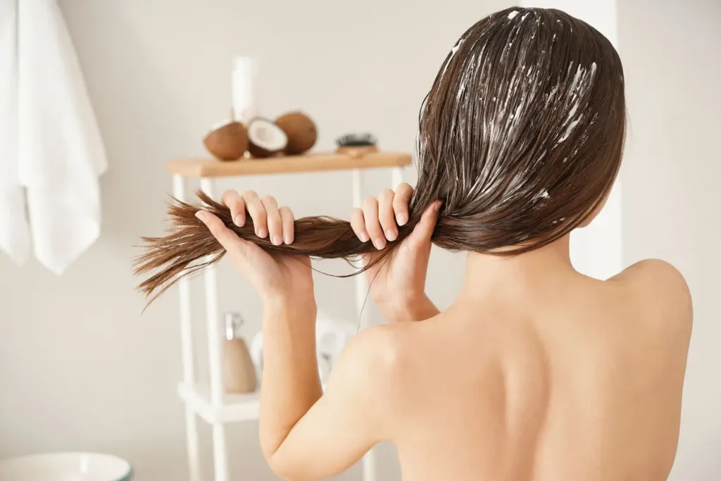Óleo de coco para cabelo