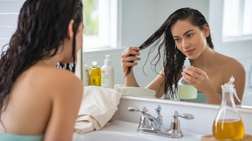 vinagre de maça no cabelo